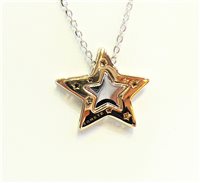 Spinea - Via Roma, 134 - Collana Comete Donna Stella in Oro Diamante 0.05 Ct GLB1447 - GLB1447